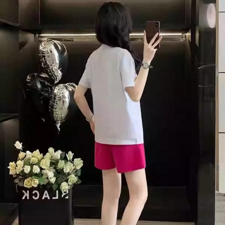 BY16715# 纯棉-春夏装短袖T恤女韩版印花