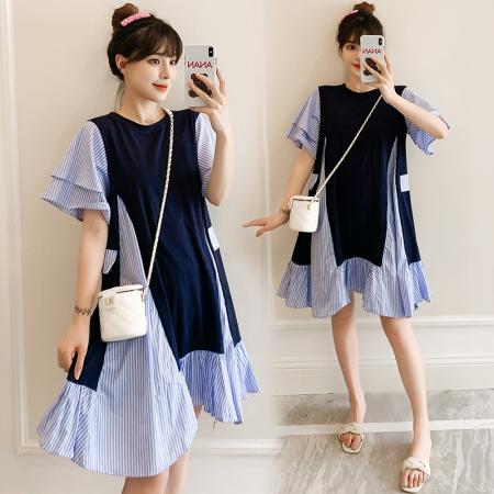 夏装新款韩版大码宽松中长款时尚...