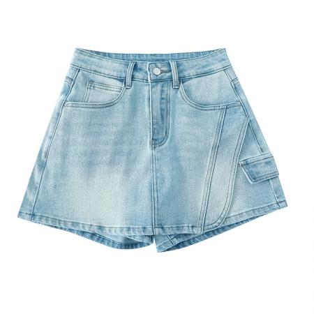 BY16738# 夏季新款时尚潮流防走光牛仔裙裤