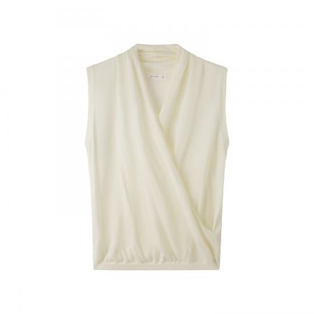 BY16752# 图炸街独特漂亮无袖v领针织背心女新款设计感法式显瘦上衣