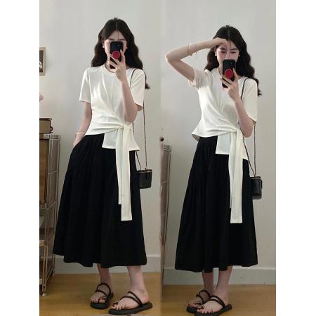 大码女装夏季新款韩版不规则收腰...