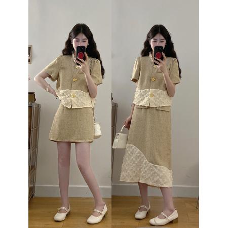 大码女装夏季新款高级感小香风提...