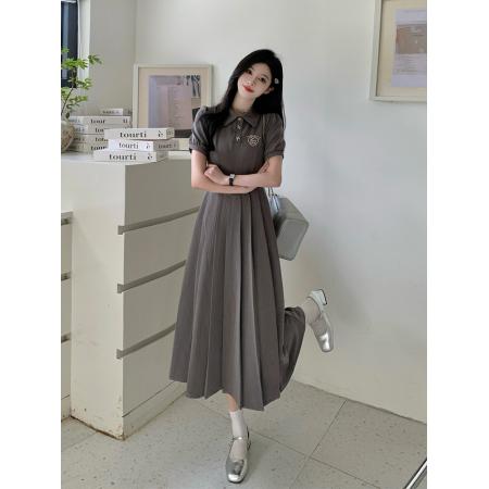 大码女装夏季新款学院风减龄收腰...