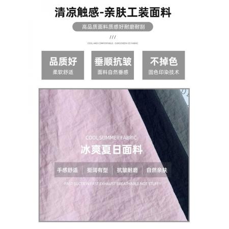 灰色工装短裤女夏季薄款高腰休闲阔腿设计感速干运动美式五分裤子