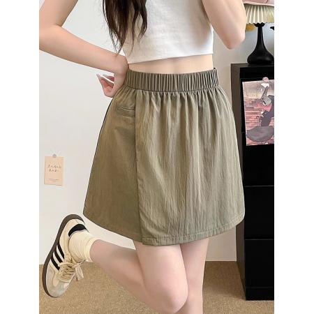 冰丝山本短裙女夏新款高腰显瘦小个子工装裙裤休闲运动半身裙