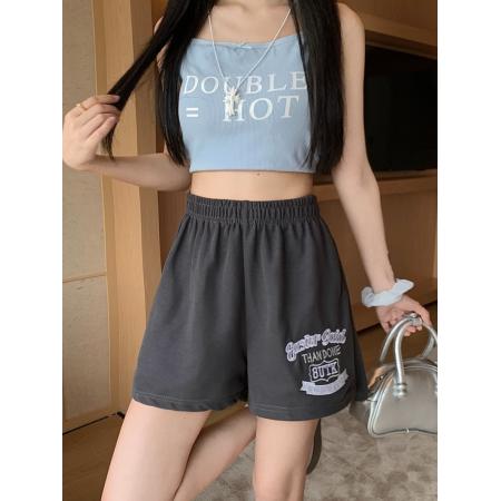 高密米尼美式运动短裤女外穿夏季小个子休闲热裤