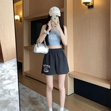 高密米尼美式运动短裤女外穿夏季小个子休闲热裤