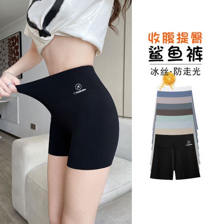 大码女装不掉档鲨鱼裤女夏紧身收腹提臀安全裤防走光打底短裤