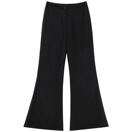 BY17004# 夏季新款韩版高腰显瘦垂感喇叭裤OL职业西装裤长裤女  服裝批發女裝批發服飾貨源