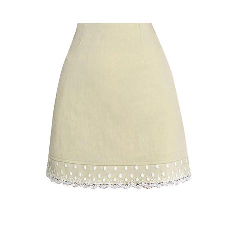 高腰蕾丝花边A字半身裙女夏季新款包臀裙防走光短裤裙子  服裝批發女裝批發服飾貨源
