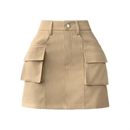 BY17238# 短裤裙女夏新款薄款时尚辣妹显瘦宽松高腰直筒工装裤子