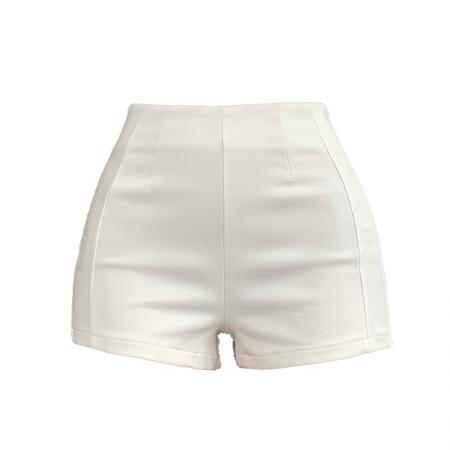 BY17240# 卡色短裤女新款春夏西装小个子a字显瘦外穿高腰辣妹热裤