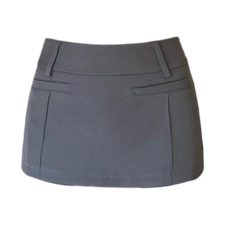 BY17243# 甜酷辣妹西装包臀半身裙女夏季新款百搭高腰a字超短裤裙