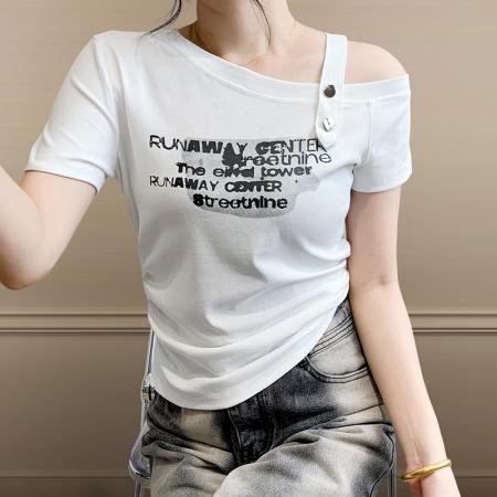 BY17320# 夏季新款时尚ins潮宽松休闲百搭短袖T恤上衣ins潮