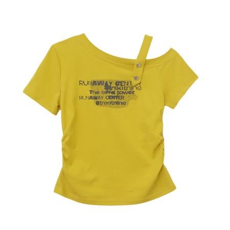 BY17320# 夏季新款时尚ins潮宽松休闲百搭短袖T恤上衣ins潮