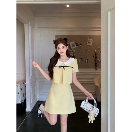 BY17341# 黄色小香风甜...