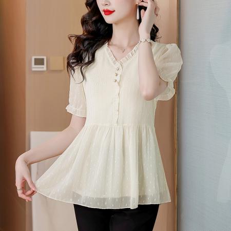 BY17400# 今年夏季新款别致女装短袖上衣
