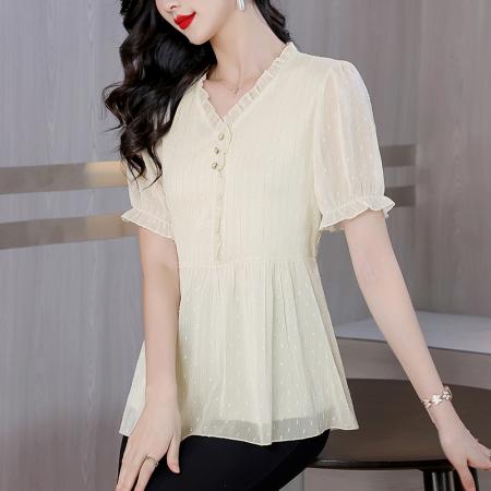 BY17400# 今年夏季新款别致女装短袖上衣