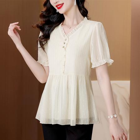 BY17400# 今年夏季新款别致女装短袖上衣