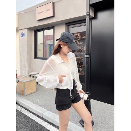 BY17511# YAY韩国东大门代购背后蝴蝶结丝带装饰简约休闲夹克短外套 服裝批發女裝批發服飾貨源