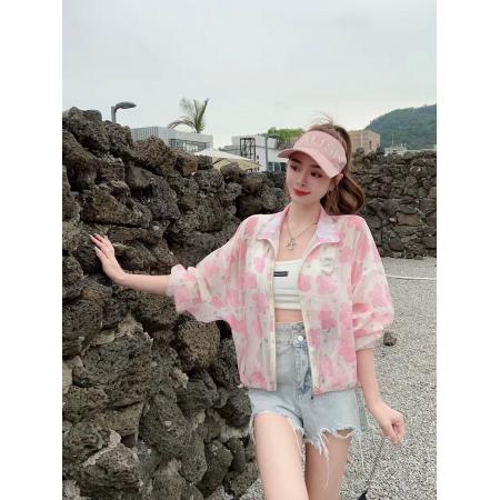 BY17512# 冰丝短款防晒衣女夏季小个子空调服新款户外透气开衫薄款外套 服裝批發女裝批發服飾貨源