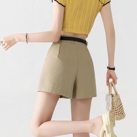 阔腿休闲裤女春夏季韩系通勤百搭宽松西装裤短裤 服裝批發女裝批發服飾貨源