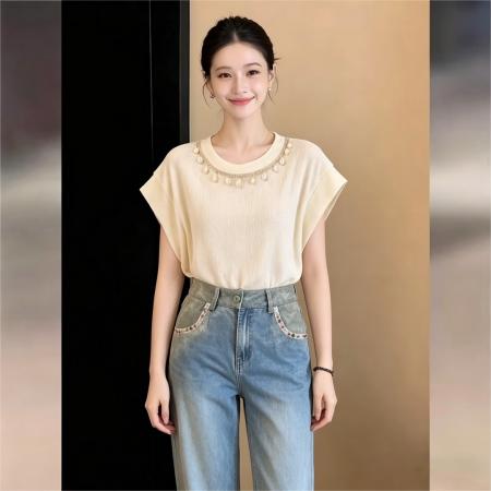 BY17533# 温柔衬衣休闲百搭短袖衬衫女夏季宽松上衣 服裝批發女裝批發服飾貨源