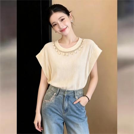 BY17533# 温柔衬衣休闲百搭短袖衬衫女夏季宽松上衣 服裝批發女裝批發服飾貨源