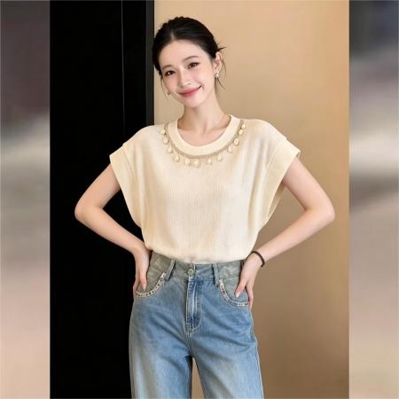 BY17533# 温柔衬衣休闲百搭短袖衬衫女夏季宽松上衣 服裝批發女裝批發服飾貨源