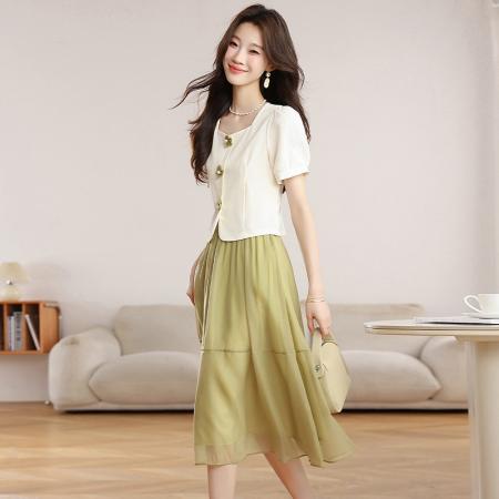 BY17555# 小香风夏季连衣裙新款今年流行爆款女巨好看减龄漂亮套装裙子 服裝批發女裝批發服飾貨源