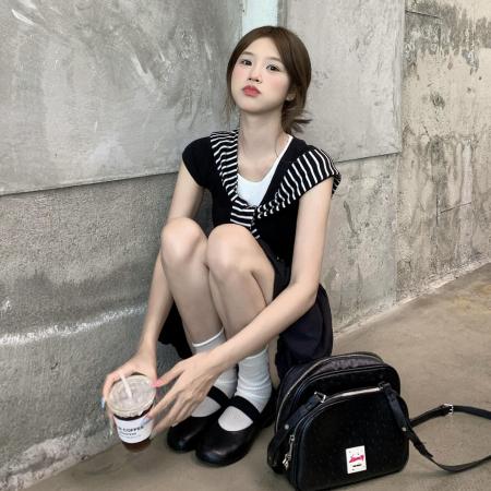 BY17582# 高级感黑色连衣裙女夏季新款法式气质巨好看春秋a字花苞短裙 服裝批發女裝批發服飾貨源