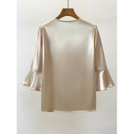 新款轻奢高级感醋酸钉珠上衣 服裝批發女裝批發服飾貨源