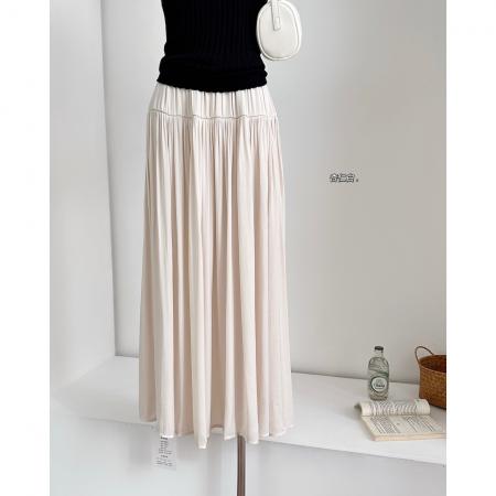 樱岛之恋气质姐姐风重工用料优雅压褶海岛缎飘飘裙 服裝批發女裝批發服飾貨源