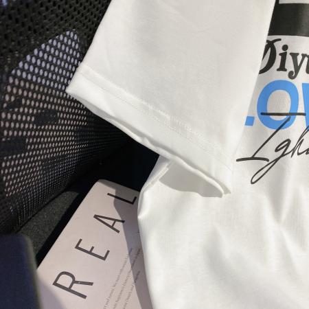 BY17744# 天丝爽棉短袖t恤男女情侣装夏新款新款正肩圆领上衣 服裝批發女裝批發服飾貨源