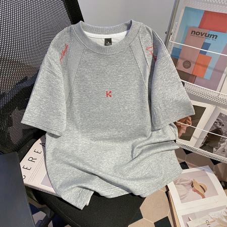 曼巴棉短袖t恤男女潮牌情侣装夏季正肩宽松圆领上衣 服裝批發女裝批發服飾貨源