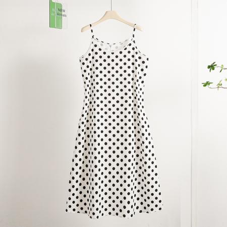 BY17782# 印花连衣裙女性感吊带裙子＋拼接防晒衫外套 服裝批發女裝批發服飾貨源