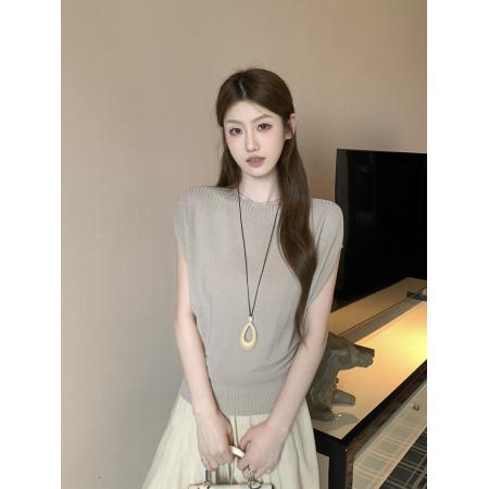 一字肩蝙蝠袖收腰针织衫女春夏新款宽松显瘦气质上衣 服裝批發女裝批發服飾貨源