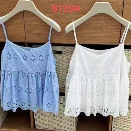 韩国女装夏蕾丝花边甜美风复古小吊带 服裝批發女裝批發服飾貨源