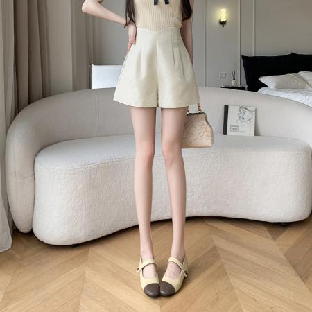 新中式国风复古A字短裤女夏新款显瘦高腰阔腿裤民族风短裤女 服裝批發女裝批發服飾貨源