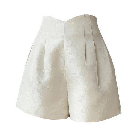 新中式国风复古A字短裤女夏新款显瘦高腰阔腿裤民族风短裤女 服裝批發女裝批發服飾貨源