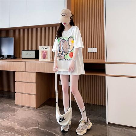 棉后包领纯棉短袖t恤女大码女装上衣 服裝批發女裝批發服飾貨源