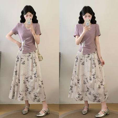 BY17907# 大码紫色不规...