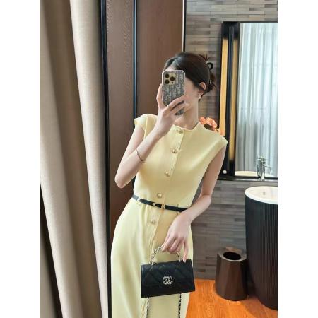 BY17916# 高智感穿搭剪裁干净利落修身开叉包臀连衣裙 服裝批發女裝批發服飾貨源