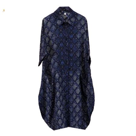 BY17939# 夏装新款时尚气质大码洋气衬衣裙显瘦百搭遮肉宽松连衣裙 服裝批發女裝批發服飾貨源