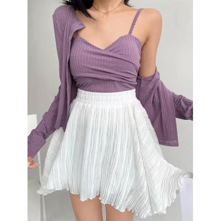 BY17949# 夏日简约显瘦性感蓬蓬裙半身裙子小个子百褶蛋糕短裙半裙女三色 服裝批發女裝批發服飾貨源