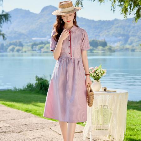 BY17959# 纯棉连衣裙夏...