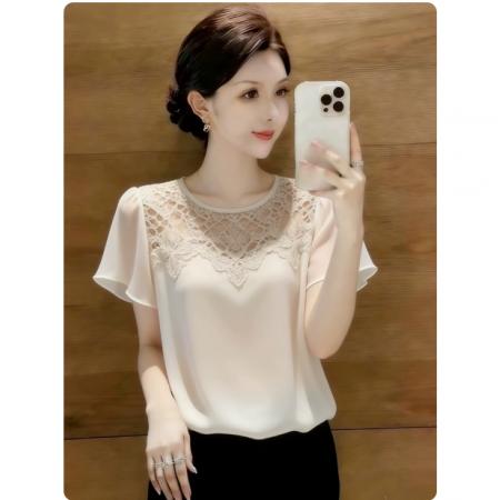 BY17989# 简约通勤个性舒适时尚设计百搭欧货夏季新款上衣女 服裝批發女裝批發服飾貨源