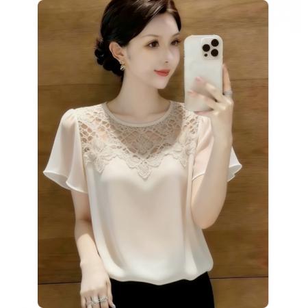 BY17989# 简约通勤个性舒适时尚设计百搭欧货夏季新款上衣女 服裝批發女裝批發服飾貨源