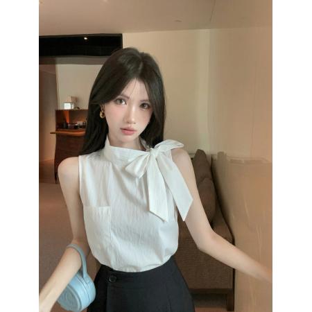 BY18003# 设计感飞飞袖系带衬衫显瘦裤裙两件套装 服裝批發女裝批發服飾貨源