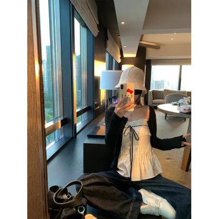 BY18023# 孔真烦呐日落原野集蕾丝抹胸背心女外穿纯欲辣妹内搭无袖上衣 服裝批發女裝批發服飾貨源